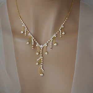 Bridal Jewellery Set, Gold Jewelry Set, Wedding Jewelry Set, Bridal Earrings, Bridal Necklace, Crystals, Box Set, Personalized Gift !!!