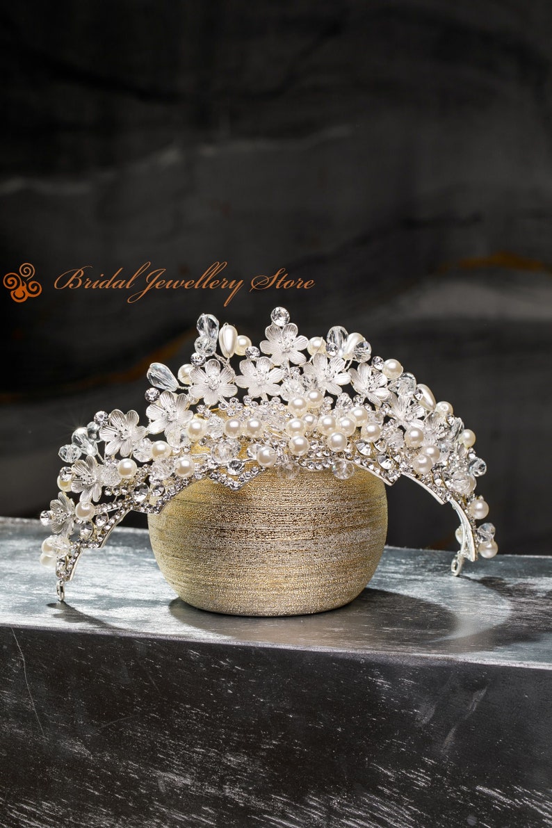 perlen diadem hochzeit perlen diadem hochzeit