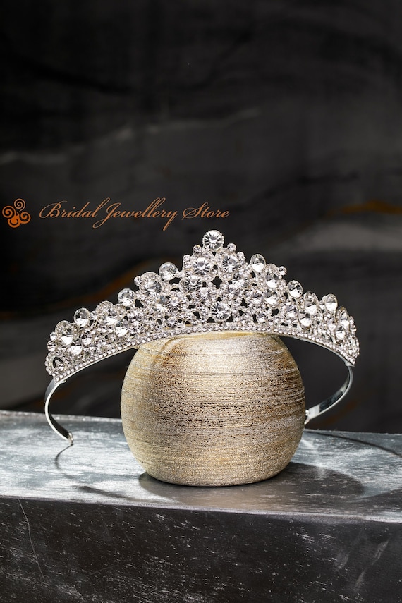 Diadème Princesse Couronne Princesse Strass BIGTREE Pour Enfants