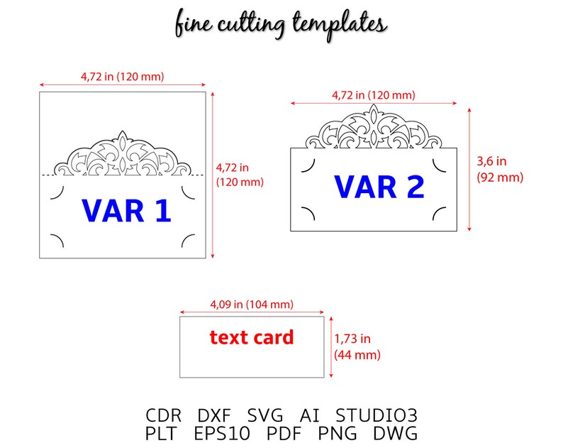 Download Wedding place card SVG crown escort card tent card table ...