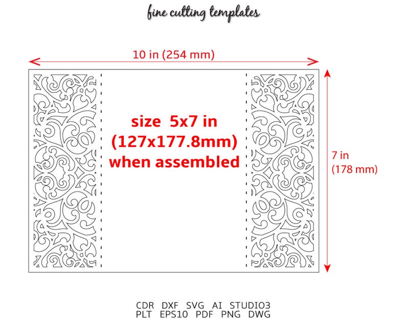 Free Free 153 Gate Fold Template Free Wedding Invitation Svg Files For Cricut SVG PNG EPS DXF File
