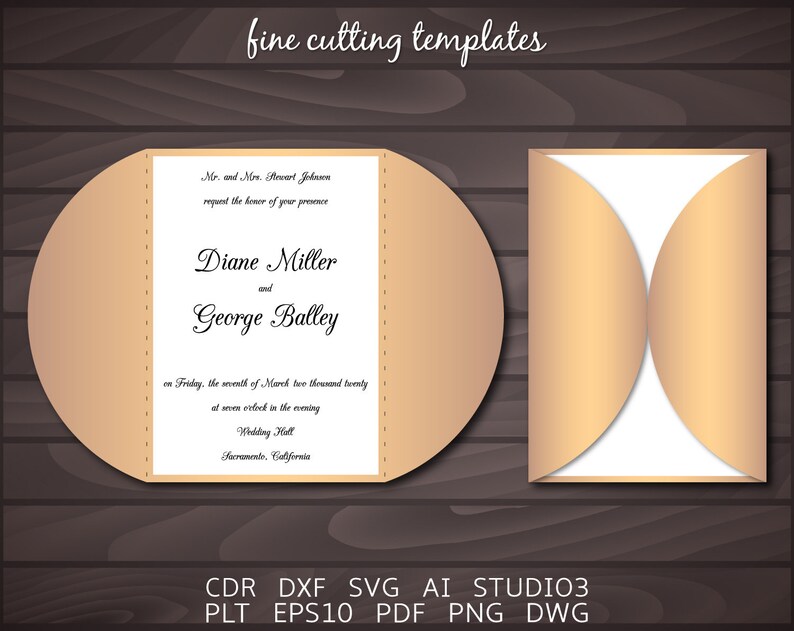 Free Free 327 Gate Fold Template Free Wedding Invitation Svg Files For Cricut SVG PNG EPS DXF File
