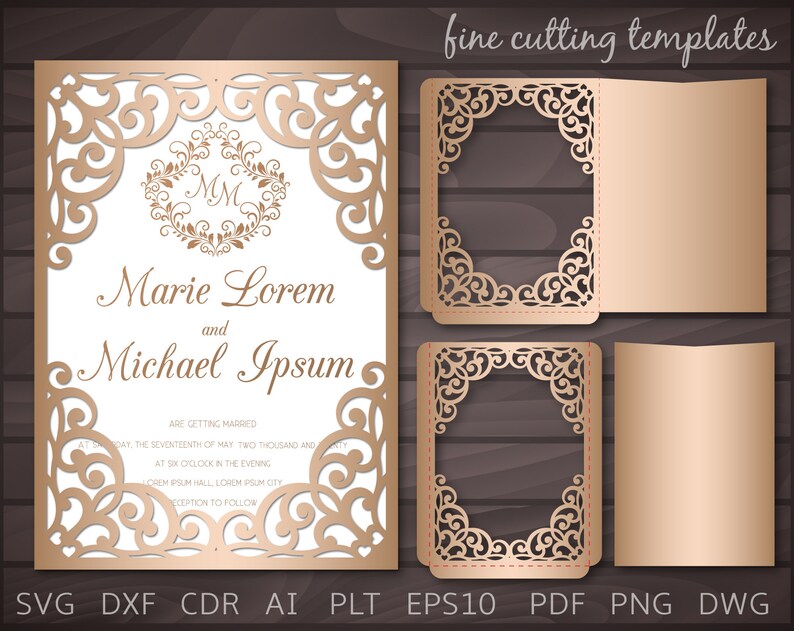 Free Free 289 Lace Wedding Invitation Svg SVG PNG EPS DXF File