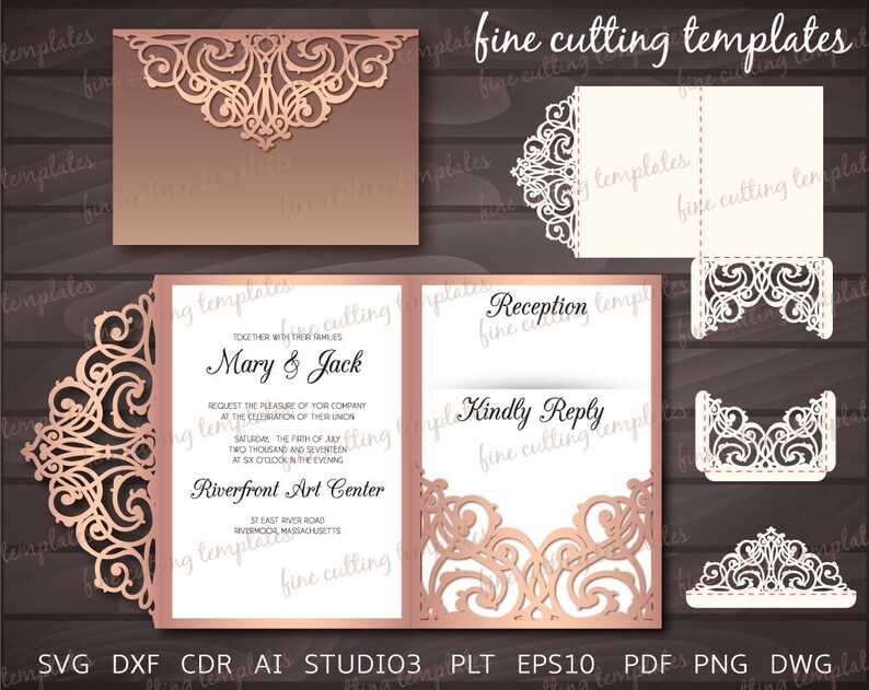 Free Free 159 Free Tri Fold Wedding Invitation Svg SVG PNG EPS DXF File