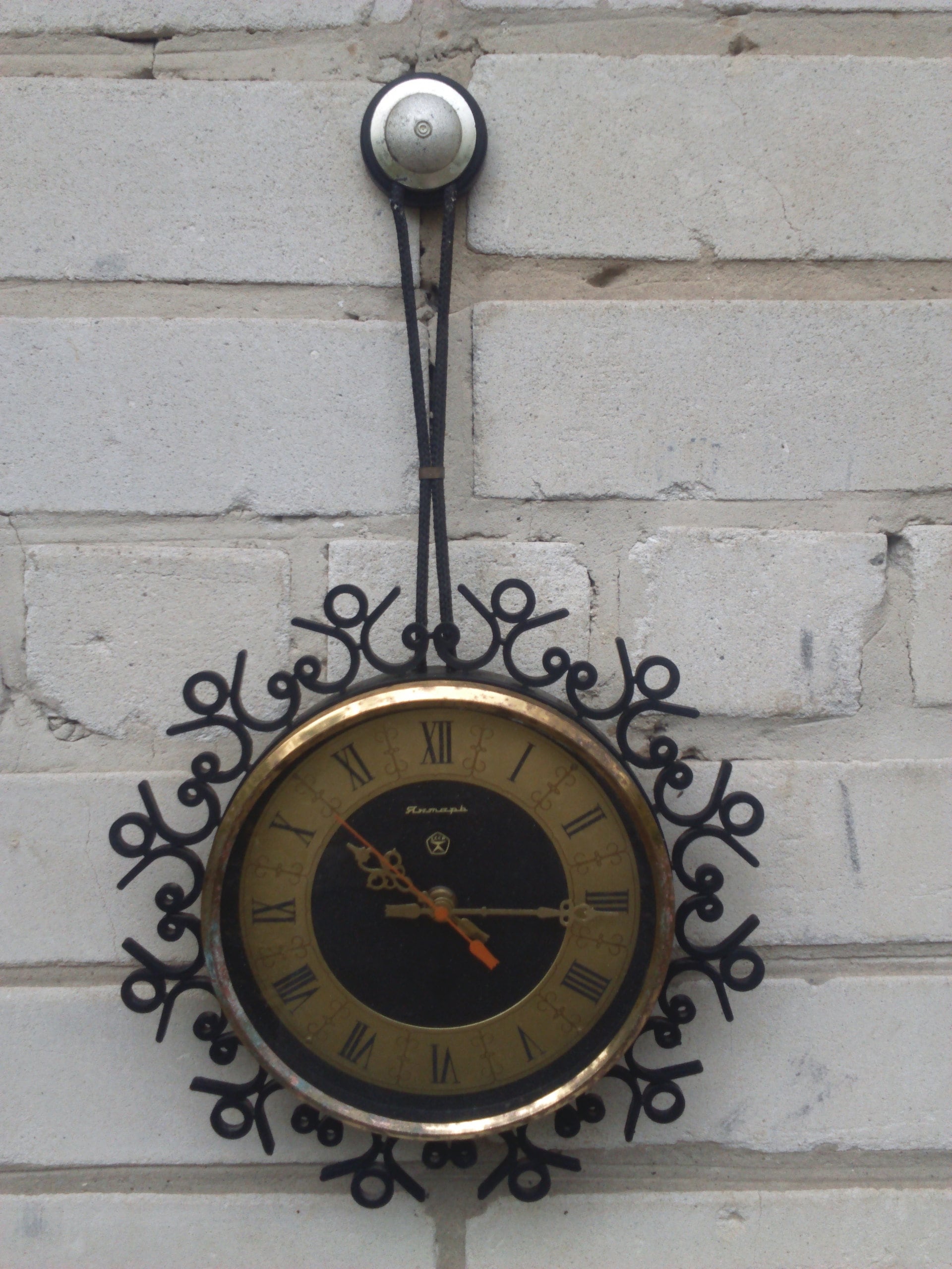 Wall clock vintage russian clock in working order soviet Etsy