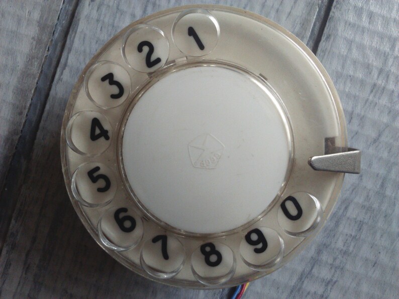 Parts of a Vintage Rotary Phone. Dialing Disk. Telephone Dial. Etsy UK