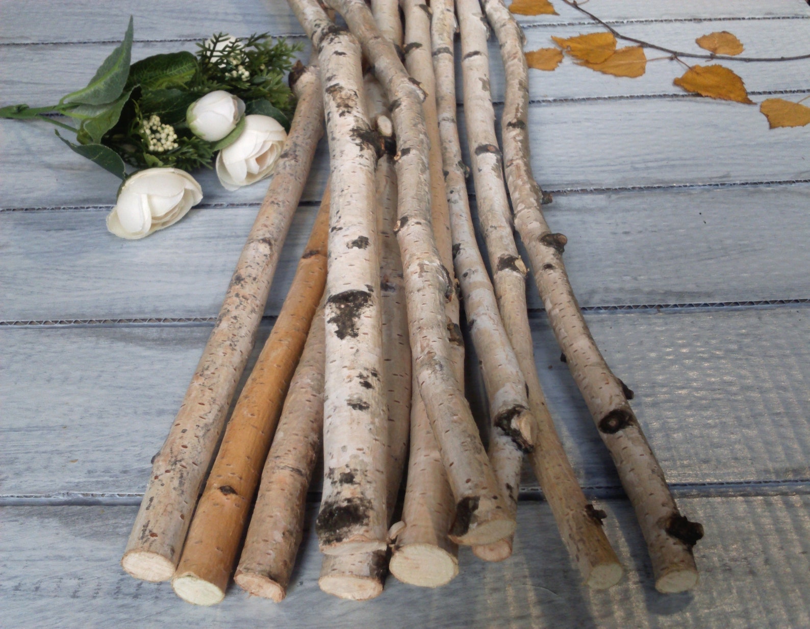 White birch branches natural decor birch stick decorative Etsy