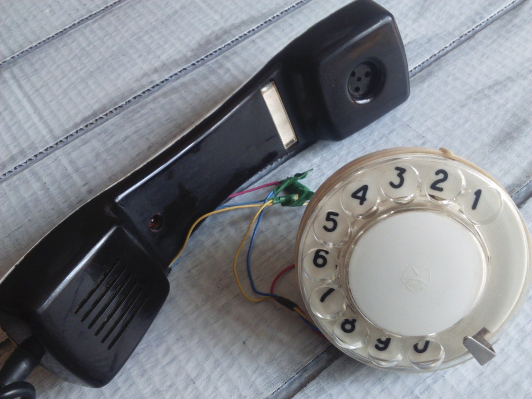 Rotary Phone Parts. Dialing Disk. Telephone Dial. A Vintage - Etsy