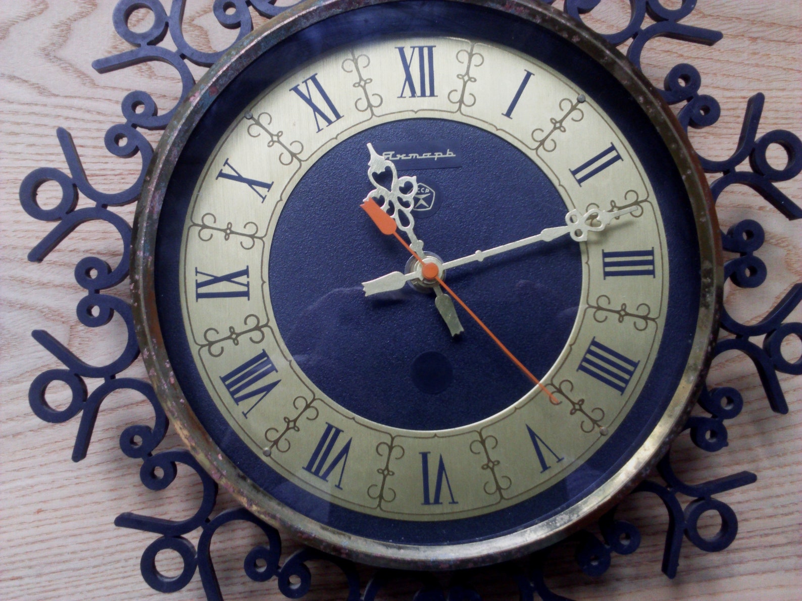 Wall clock vintage russian clock in working order soviet Etsy