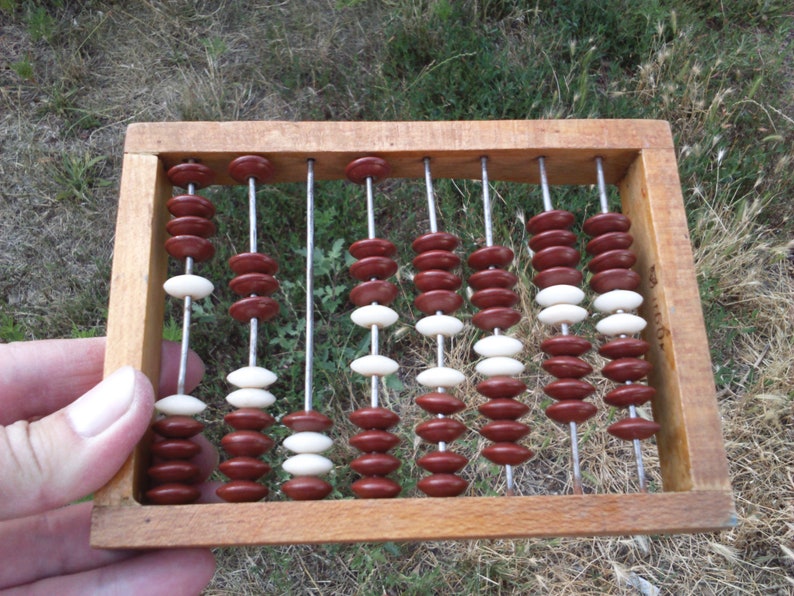 vintage wooden abacus
