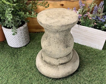 Stone Garden Small Round Solid Plinth Column Pedestal Ornament