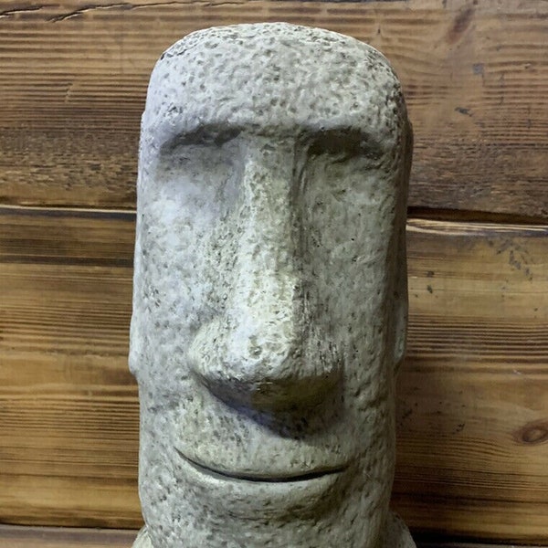Stone Garden Easter Island Head/ Moai/ Tiki Concrete Ornament