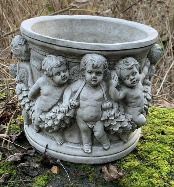 Stone plant pot outlet