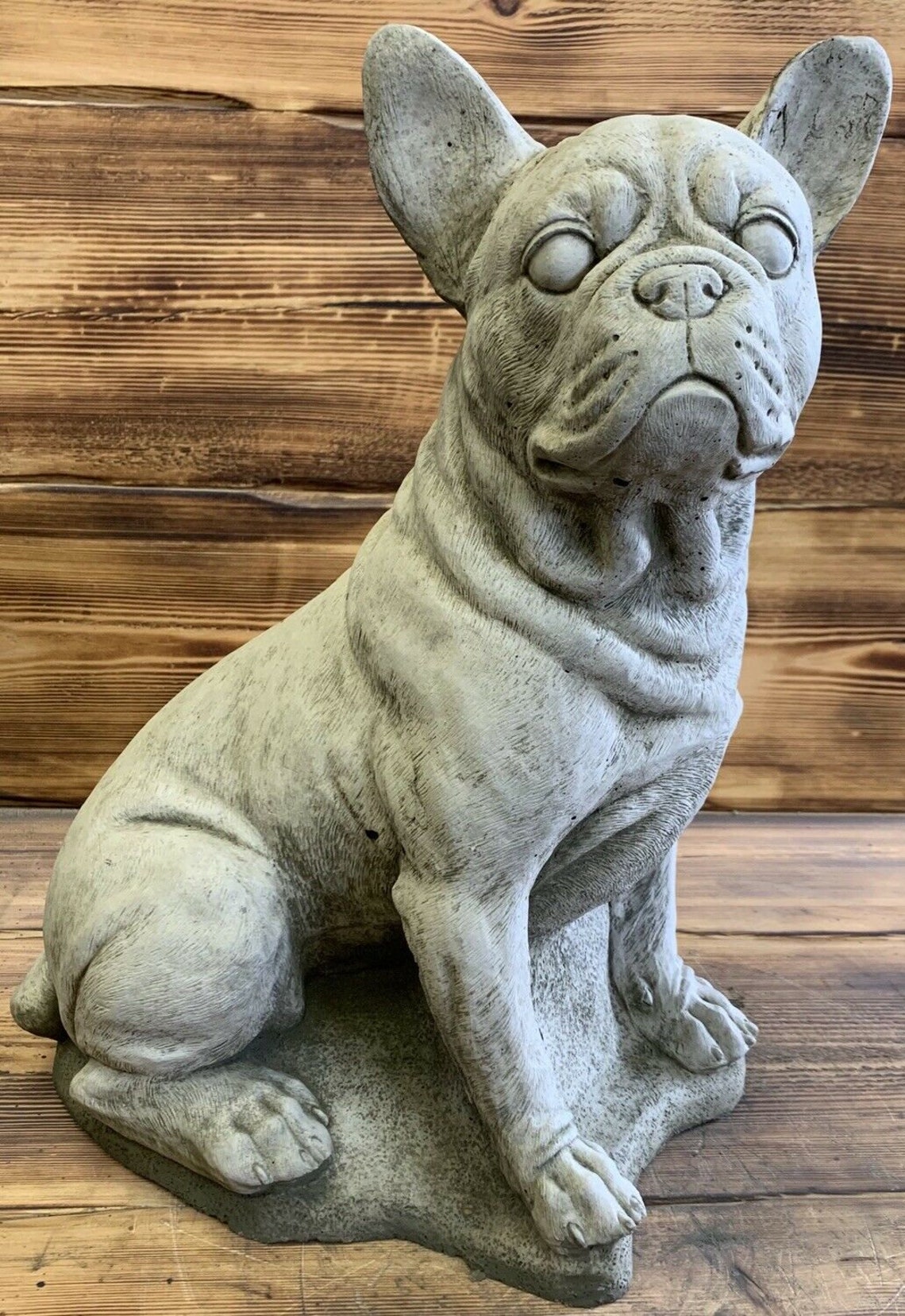 Stone Garden Extra Large Frenchie French Bulldog Dog Statue Etsy