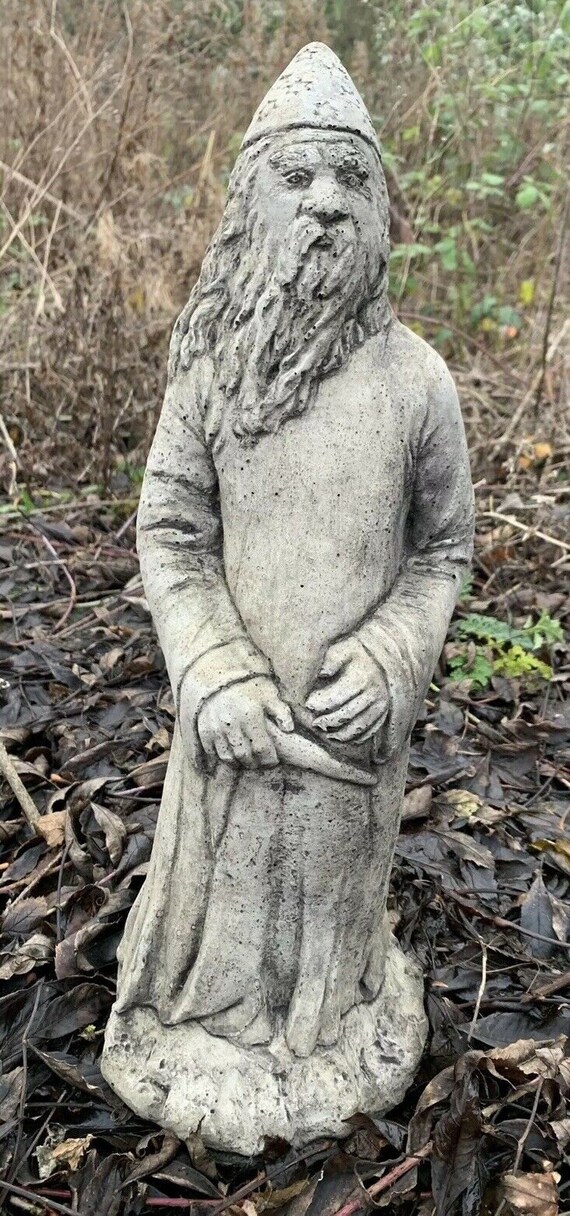 Stone Garden Magic Wizard Merlin Gift Ornament Uk Stone Garden Magic Wizard Merlin Gift, Merlin Wizard Garden Statue