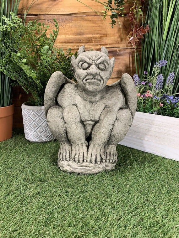 Duende grande de jardín, decoración de escultura de