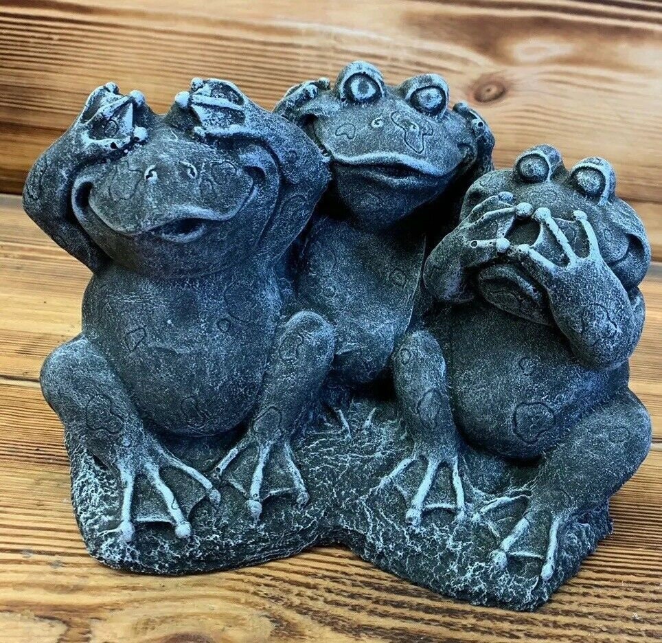 See No Evil, Hear No Evil, Speak No Evil Frog Figurines (Set of 3) – A  Little Touch of Bali
