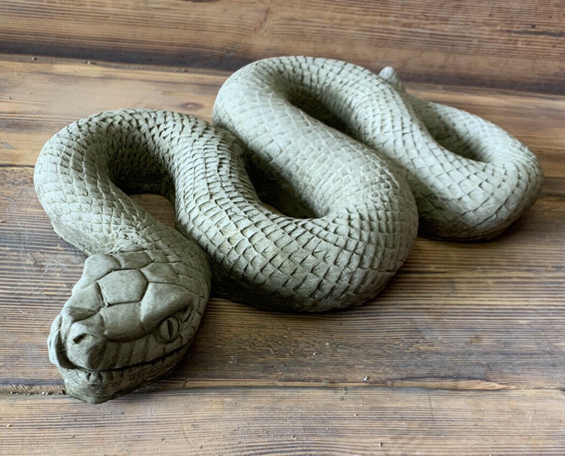 Stone Garden Large Snake Python Gift Ornament - Etsy UK