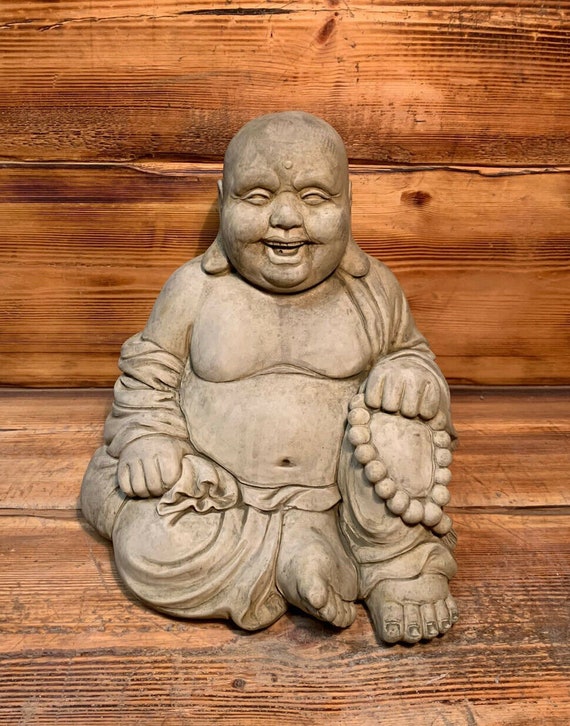 Bouddha rieur Assis grand bouddha porte-bonheur Zen grande statue