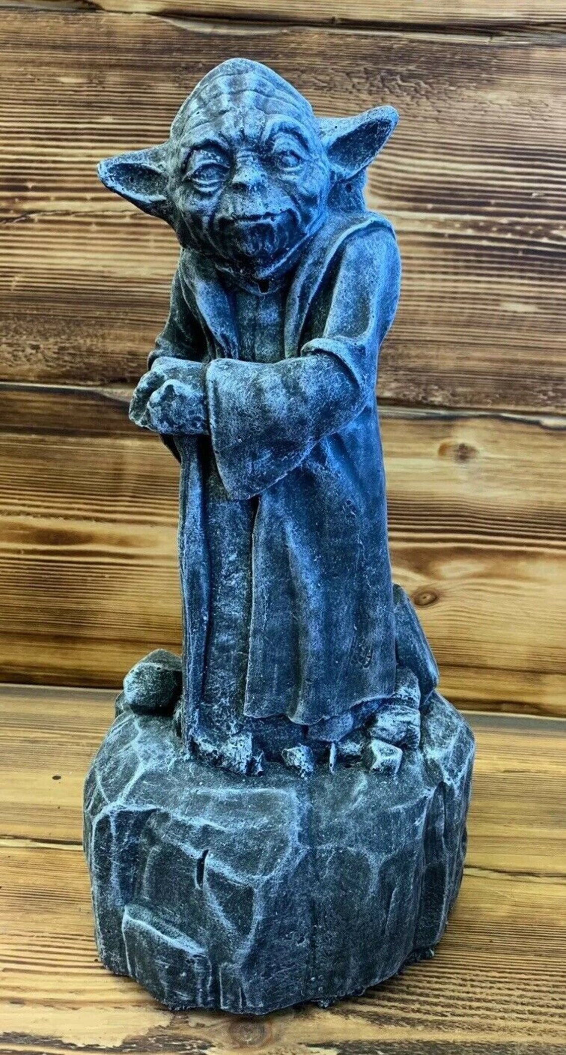 Stone Garden Star Wars Large Yoda Statue Detailed Gift Etsy