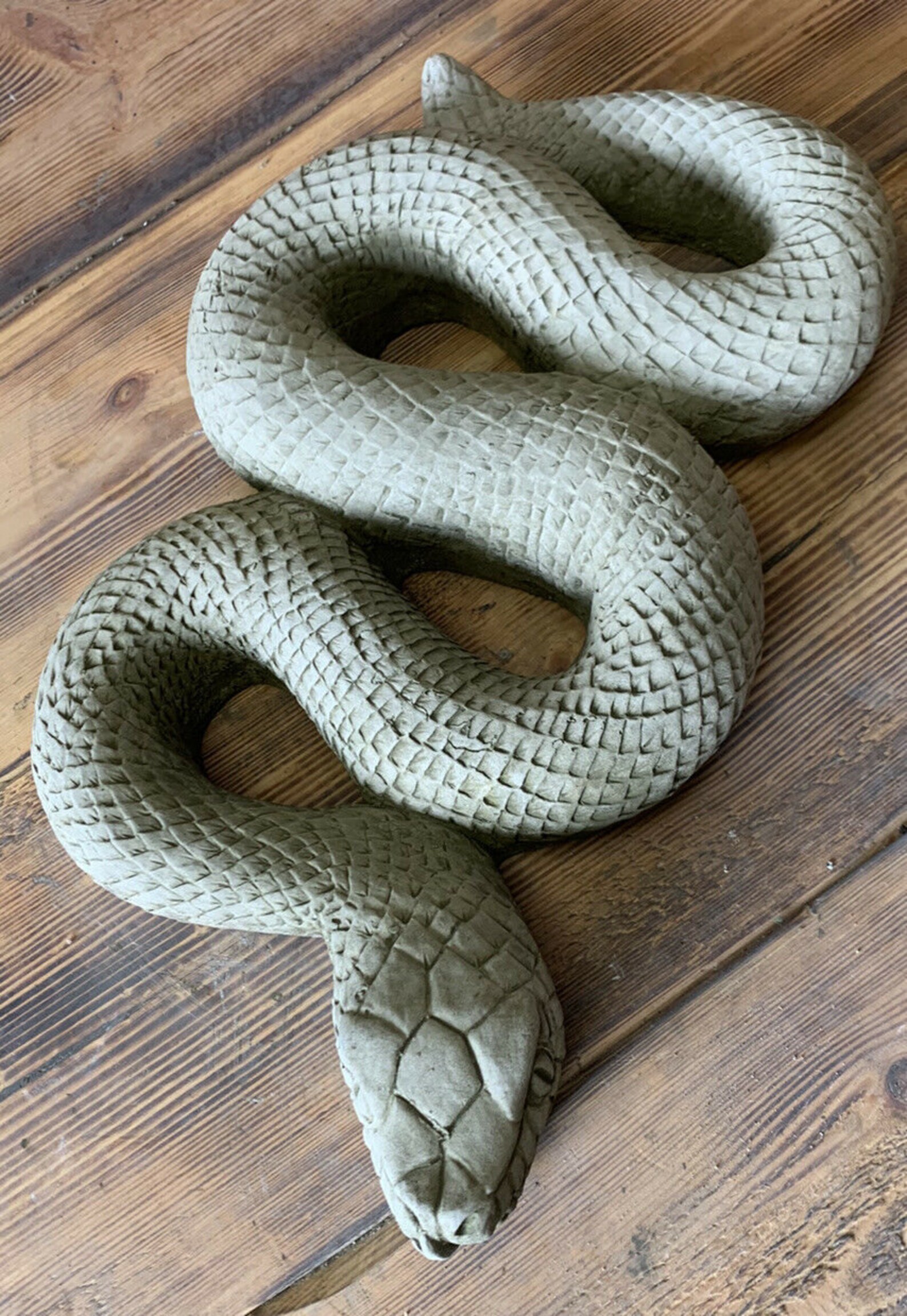 Stone Garden Large Snake Python Gift Ornament - Etsy UK