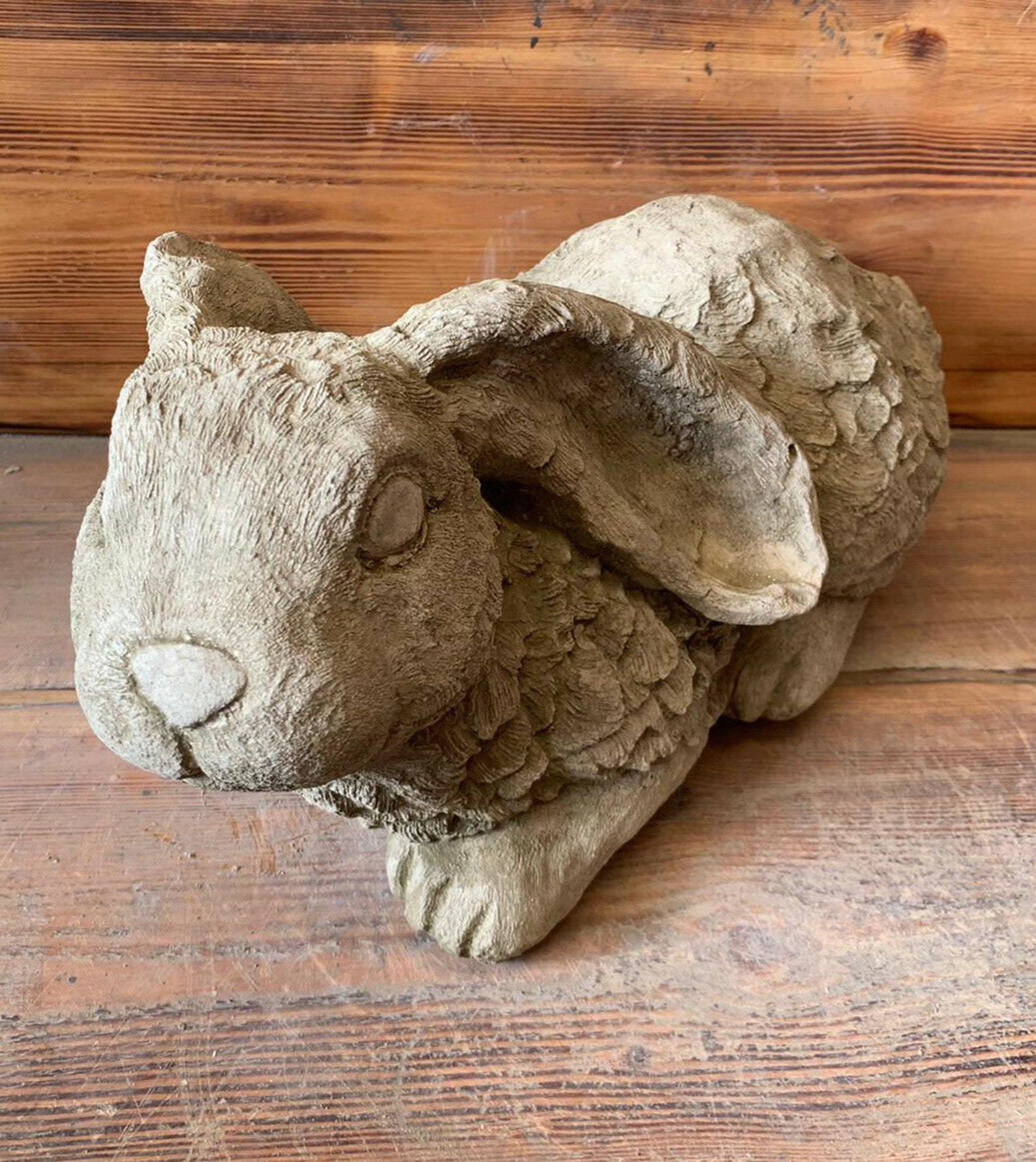 Stone Garden Large Giant Laying Sitting Rabbit Statue Ornament Etsy
