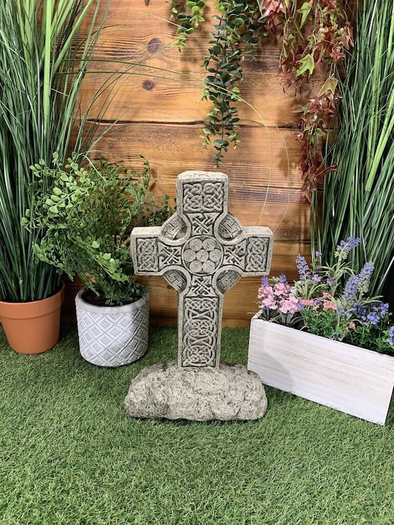 A Garden In A Big Cross On Stone Rural Garden On Multiple Levels