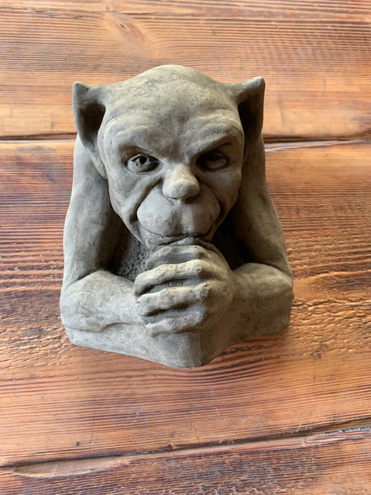 Stone Garden Gargoyle Gremlin Wall Plaque Hanger Ornament Etsy