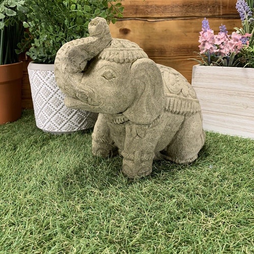 Stone Garden Thai Elephant Statue Ornament