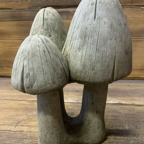 Stone Garden Traditional Large Toadstool Mushroom 2 Piece Etsy UK