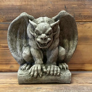 Stone Garden Gargoyle Gremlin Winged Gothic Ornament image 1