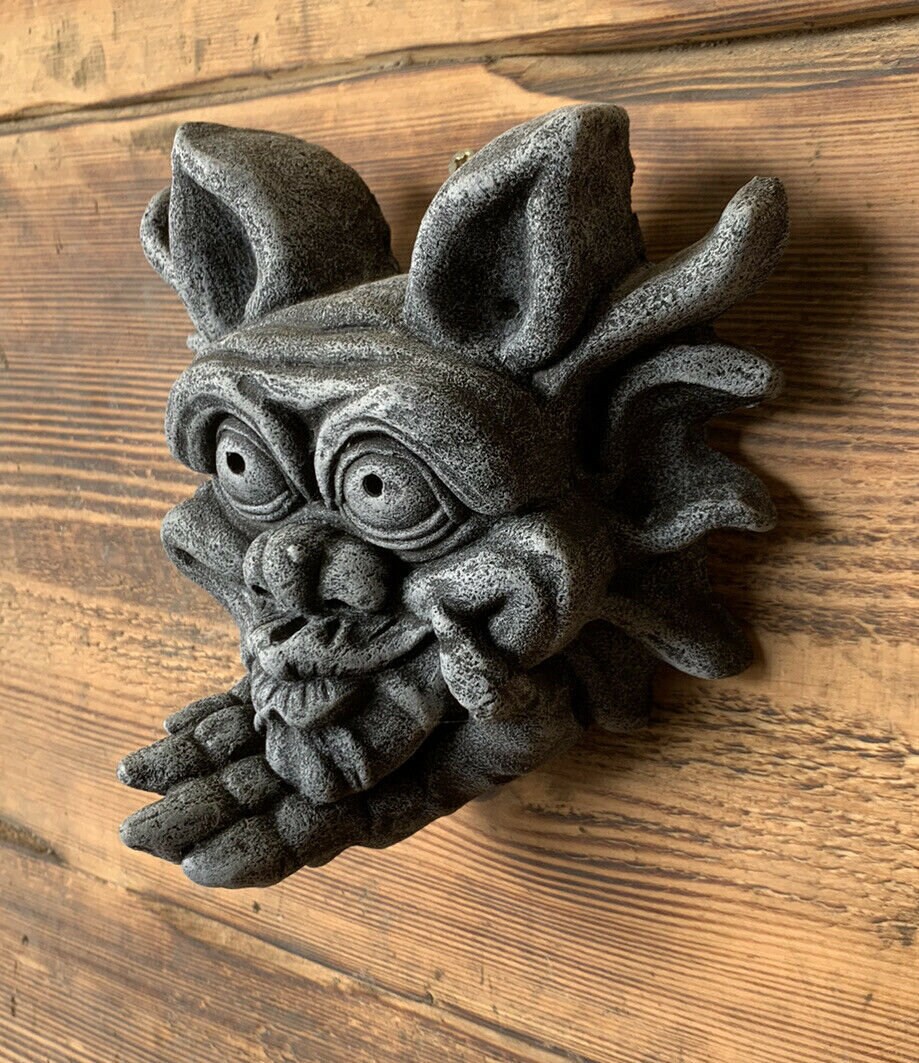 Targa Murale In Pietra – Gargoyle/Gremlin – Ornamento Da Parete Da Appendere - Foto 3
