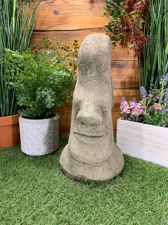 Moai stone head statue