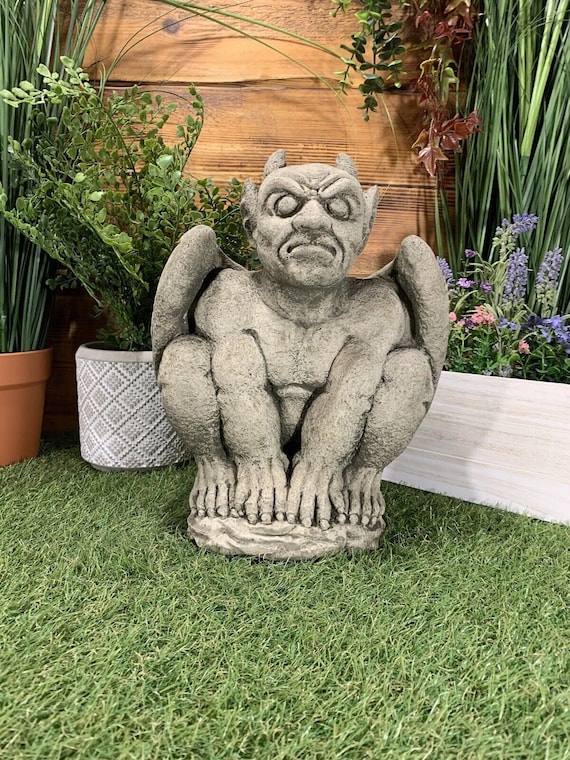 Stone Garden Gargoyle Goblin Devil Gremlin Winged Gothic