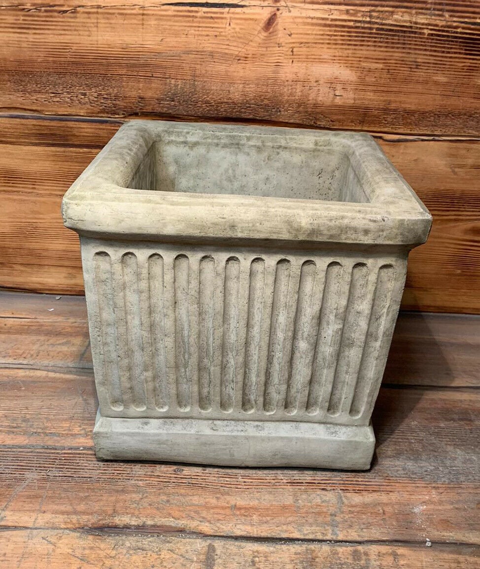 Stone Garden Large Stone Brick Georgian Square Plant Pot Planter Ornament