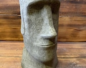 Stone Garden Large Easter Island Head Moai Tiki Concrete Ornament