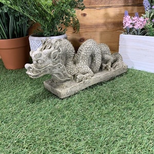 Stone Garden Chinese Dragon Oriental Statue Ornament