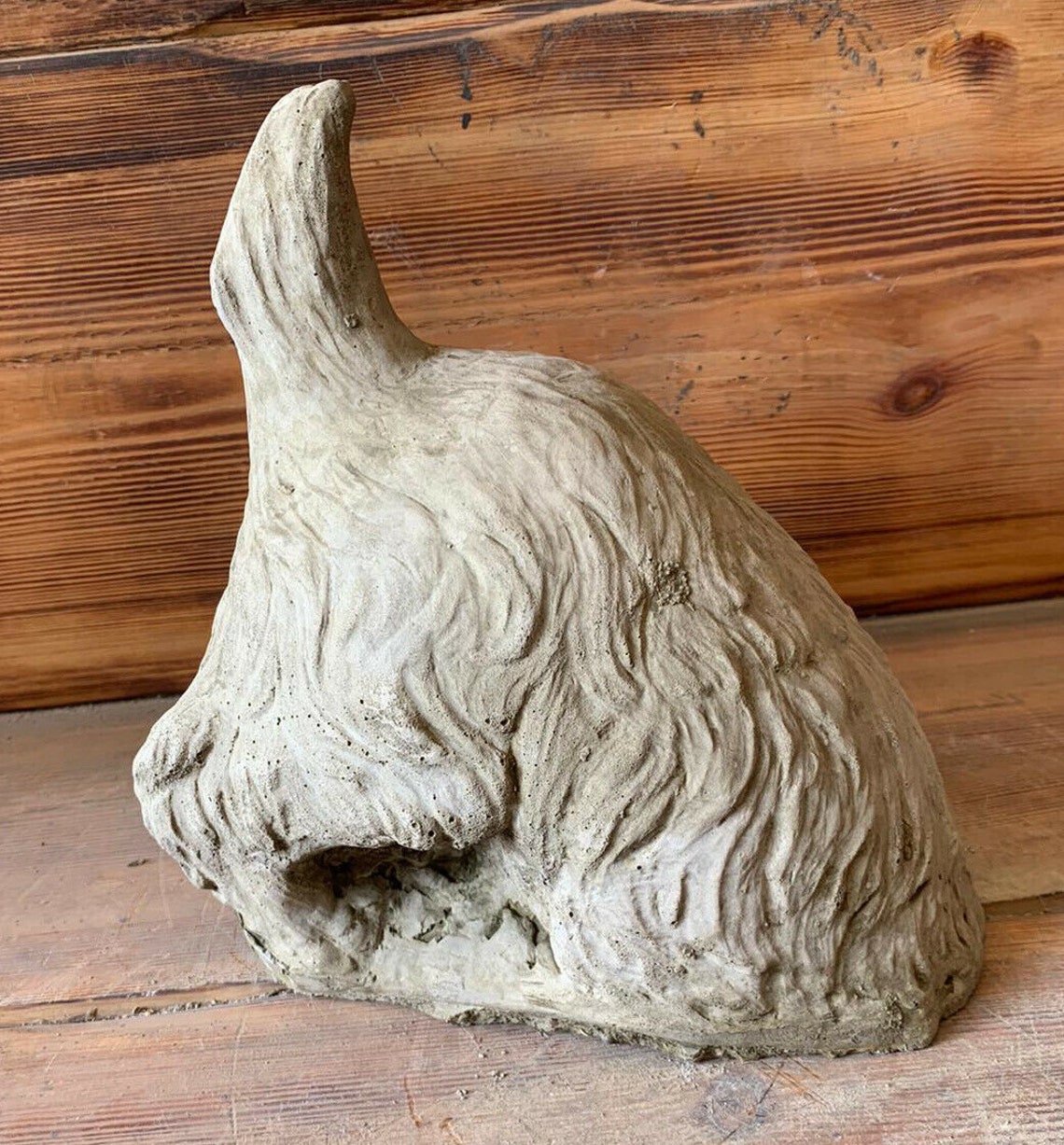 Stone Garden Digging Dog Novel Gift Statue Ornament Etsy