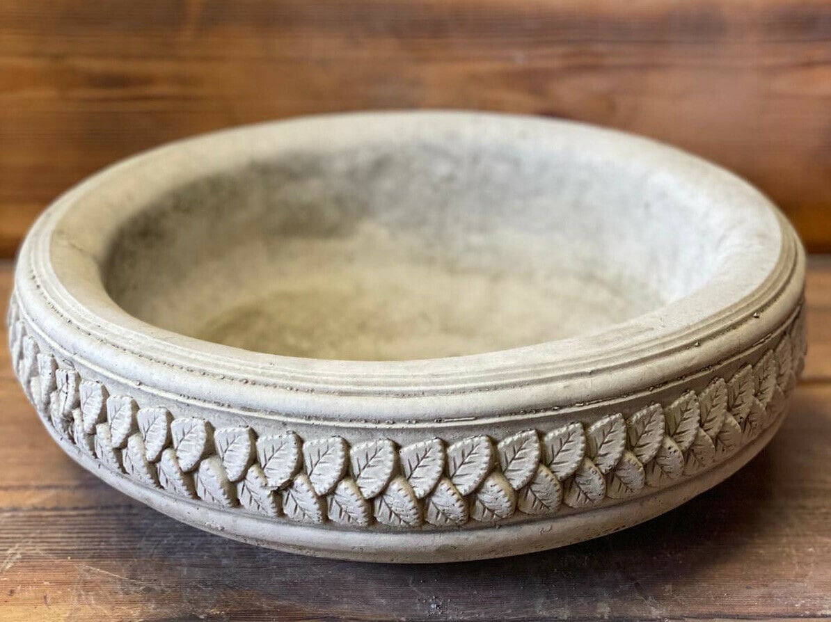 Stone Garden Leaf Bird Bath Top Only/ Feeder/ Bowl/ Etsy UK