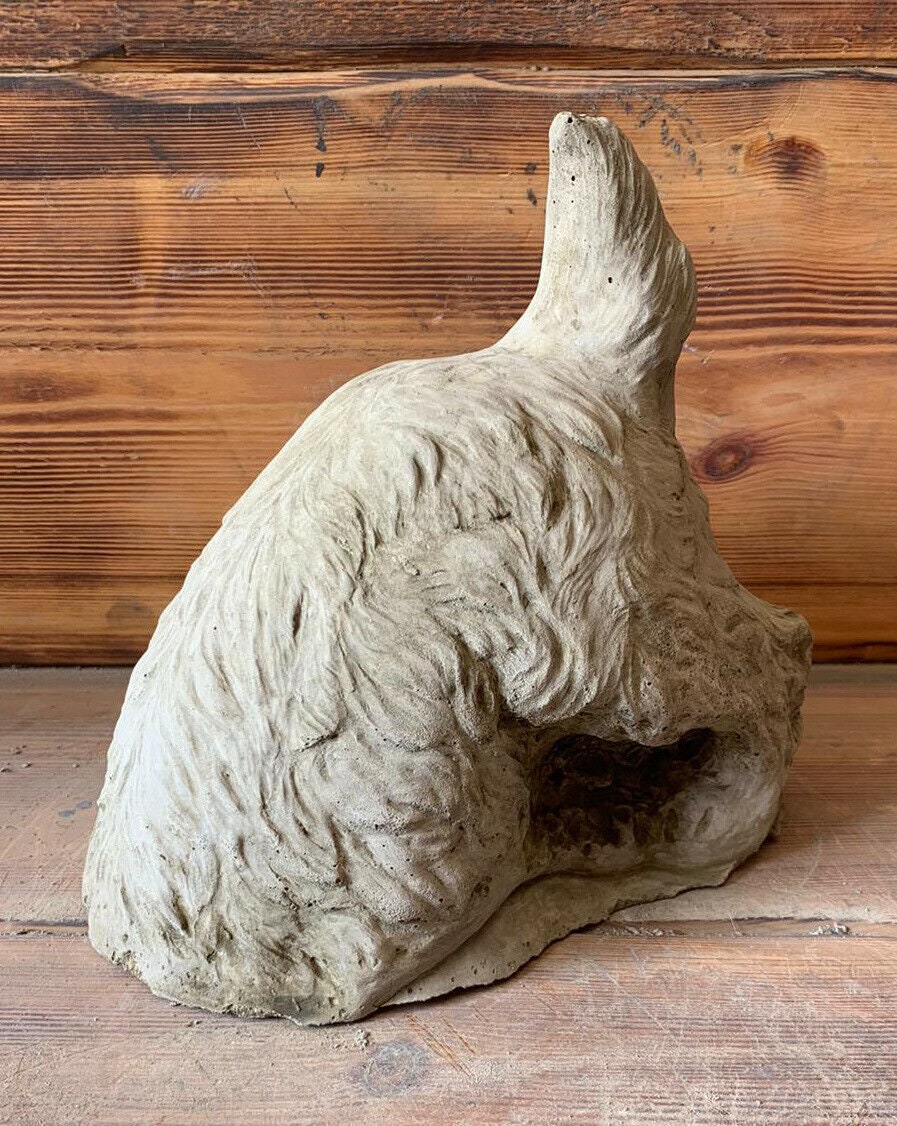 Stone Garden Digging Dog Novel Gift Statue Ornament Etsy