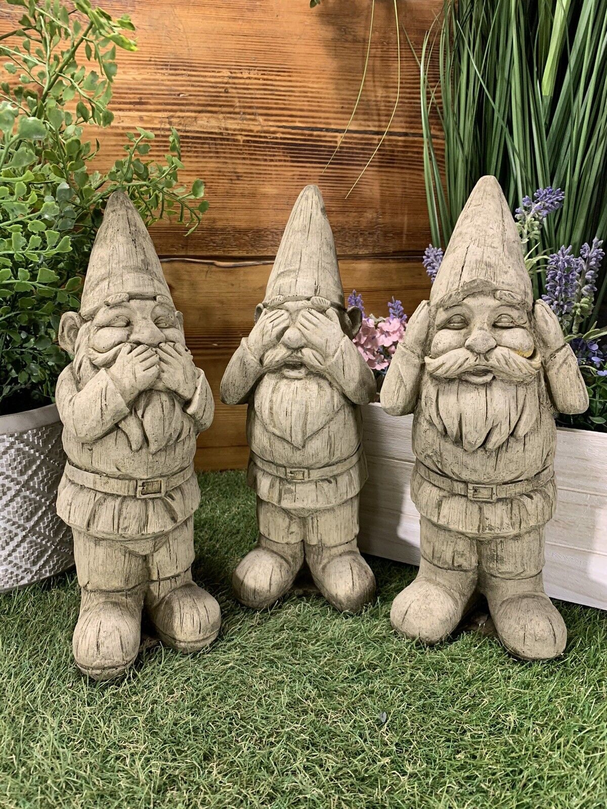 Garden Gnome Statue Adorable Appearance No Wiring Required with