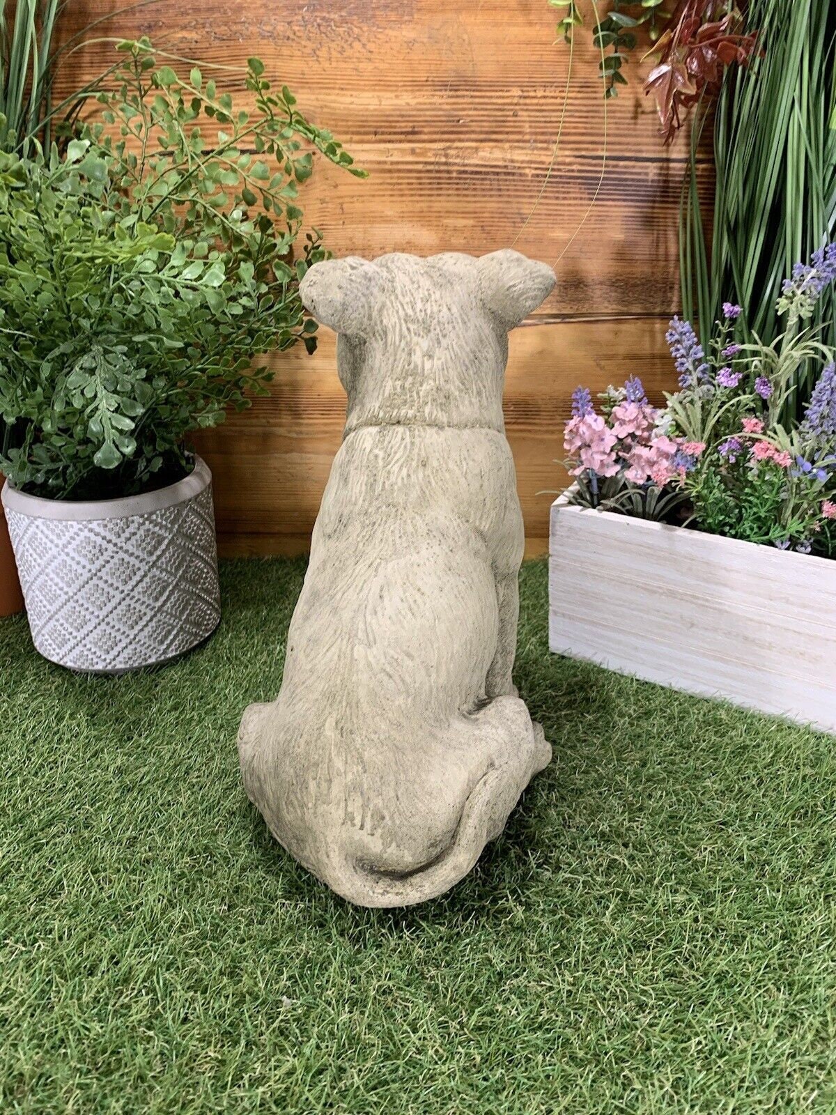 Stone Garden Staffordshire Bull Terrier Staffy Dog Statue Etsy UK