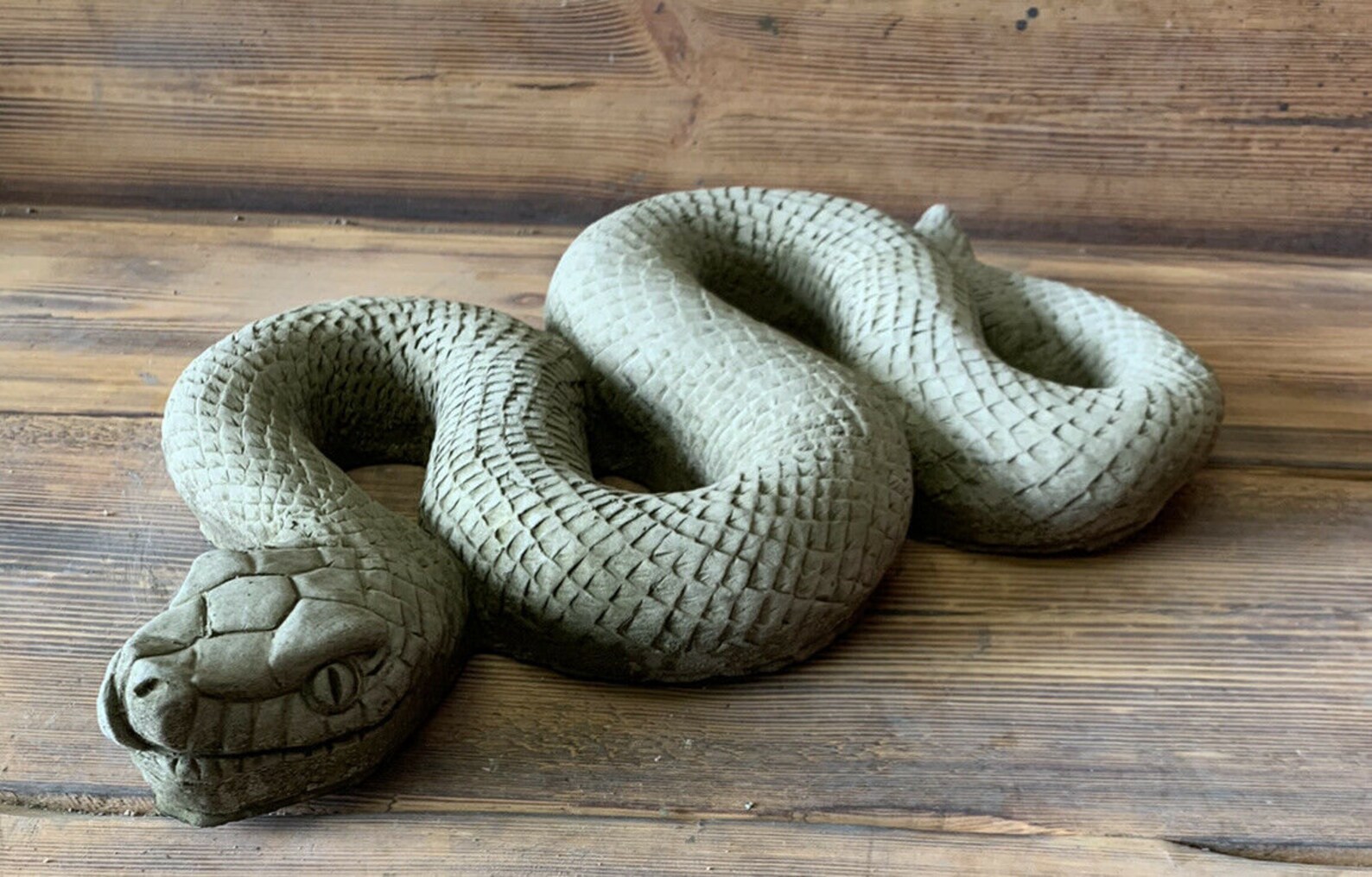 Stone Garden Large Snake Python Gift Ornament - Etsy UK