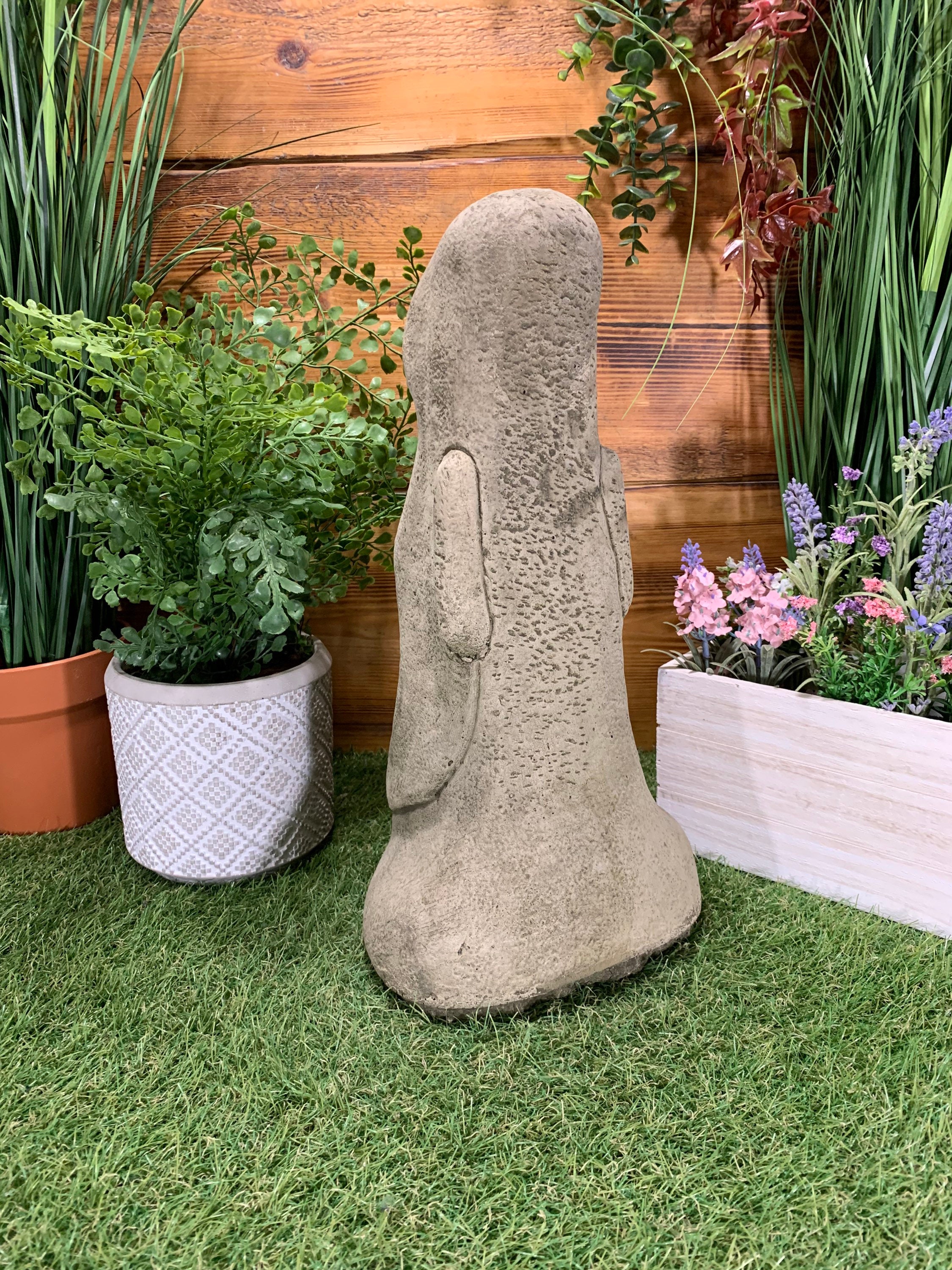 Stone Easter Island Head Statue Face MOAI/TIKI Style Garden - Etsy