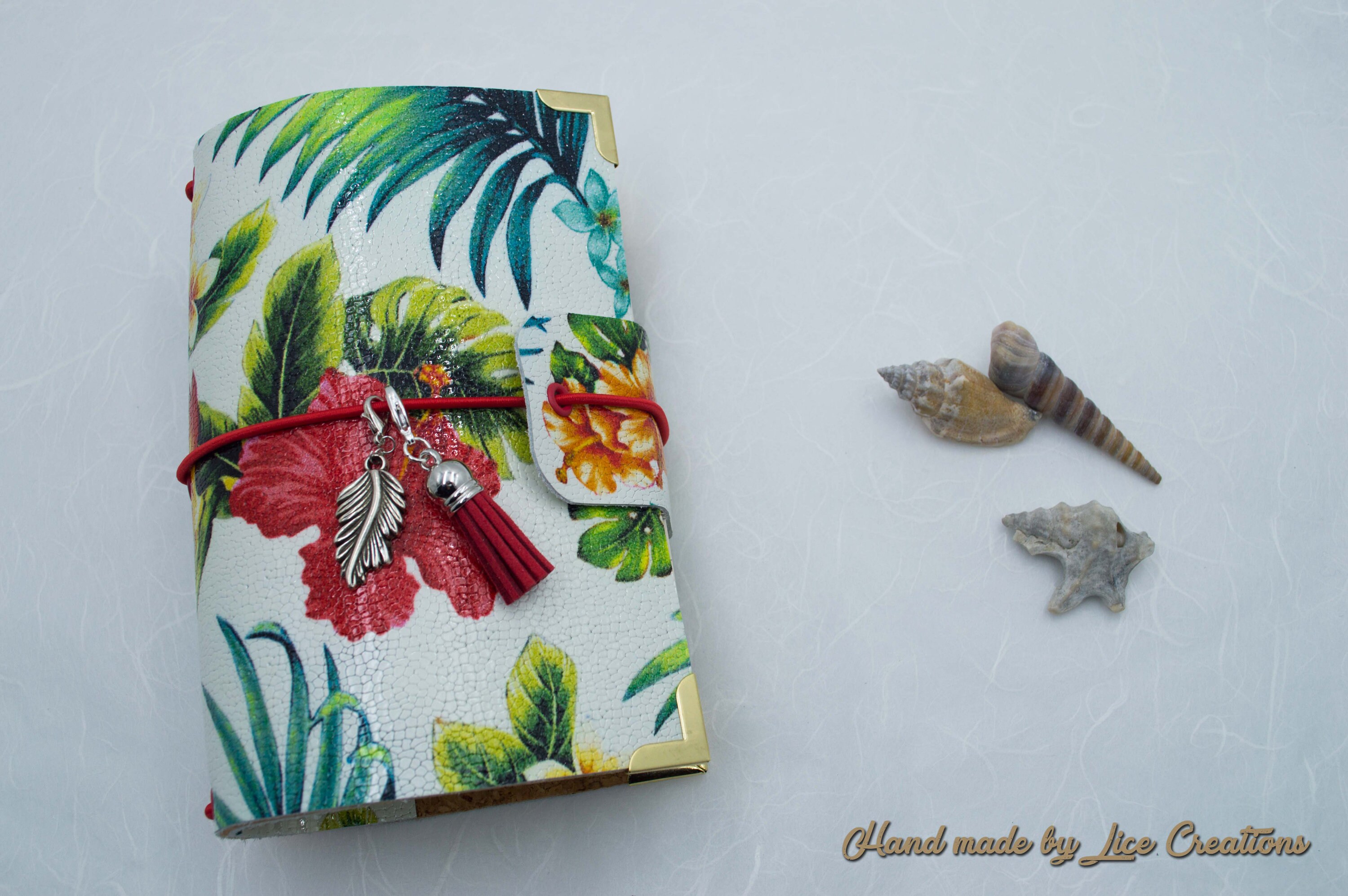 Midori Real Leather Tropical Bullet Journal Travel Journal Etsy
