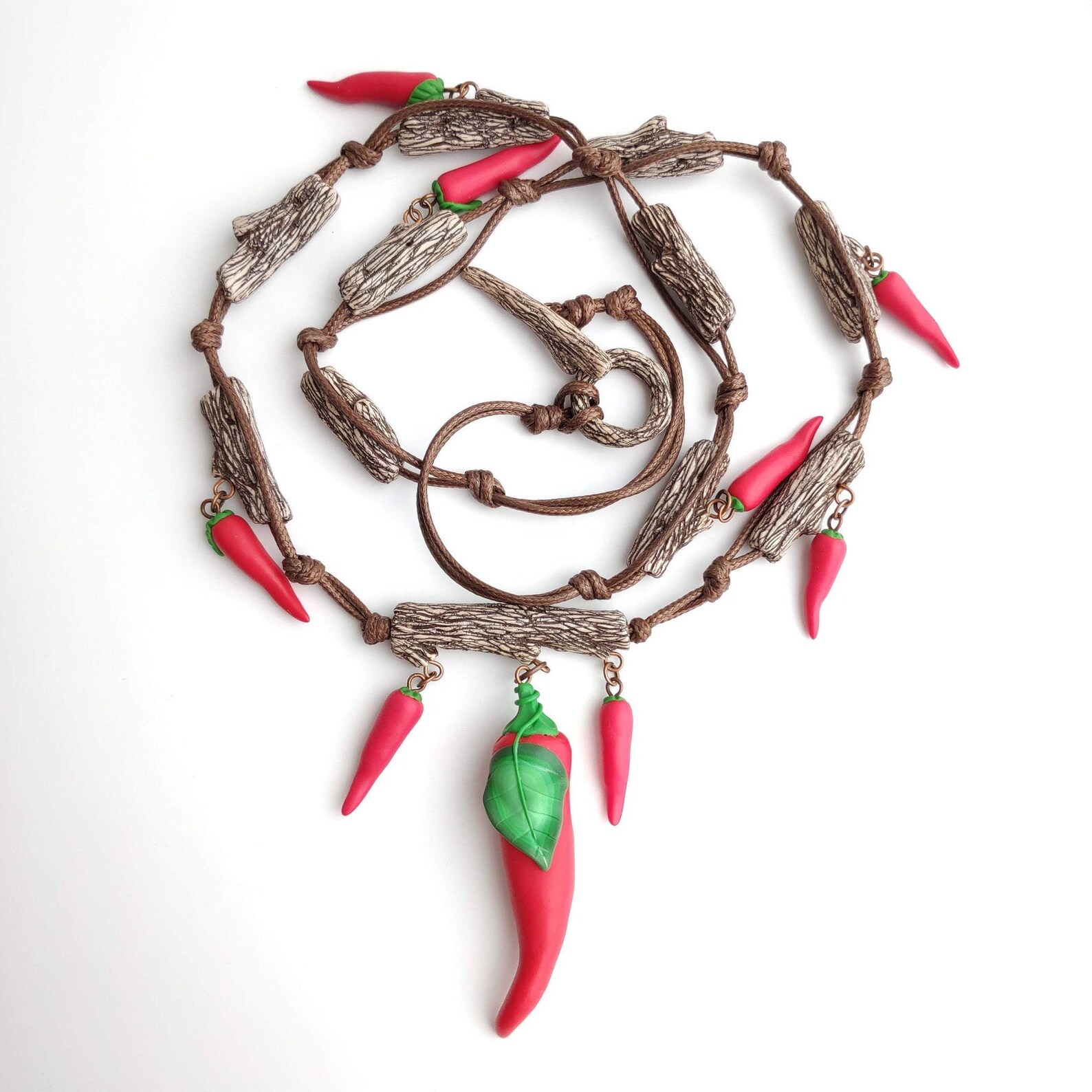 Hot Chili Pepper Necklace Vegan Necklace Red Pepper Jewelry Etsy