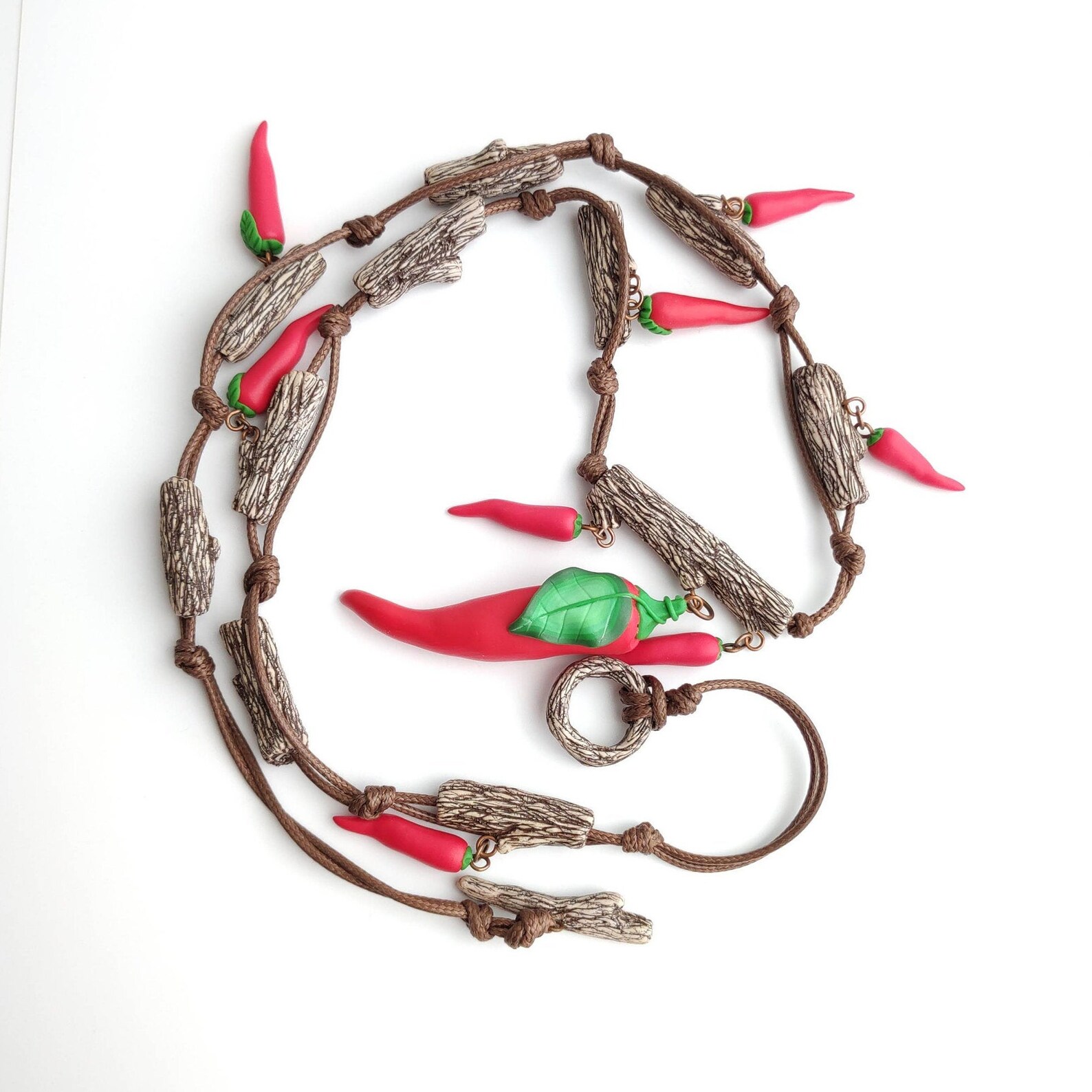 Hot Chili Pepper Necklace Vegan Necklace Red Pepper Jewelry Etsy