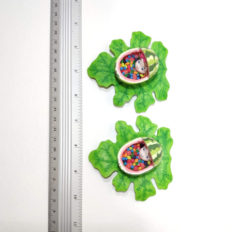 Gender Reveal Gift Miniature Watermelon Baby Carriage Etsy