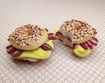 Bagel Magnet, NY Style Bagel Sandwich with Bacon, Egg and Cheese