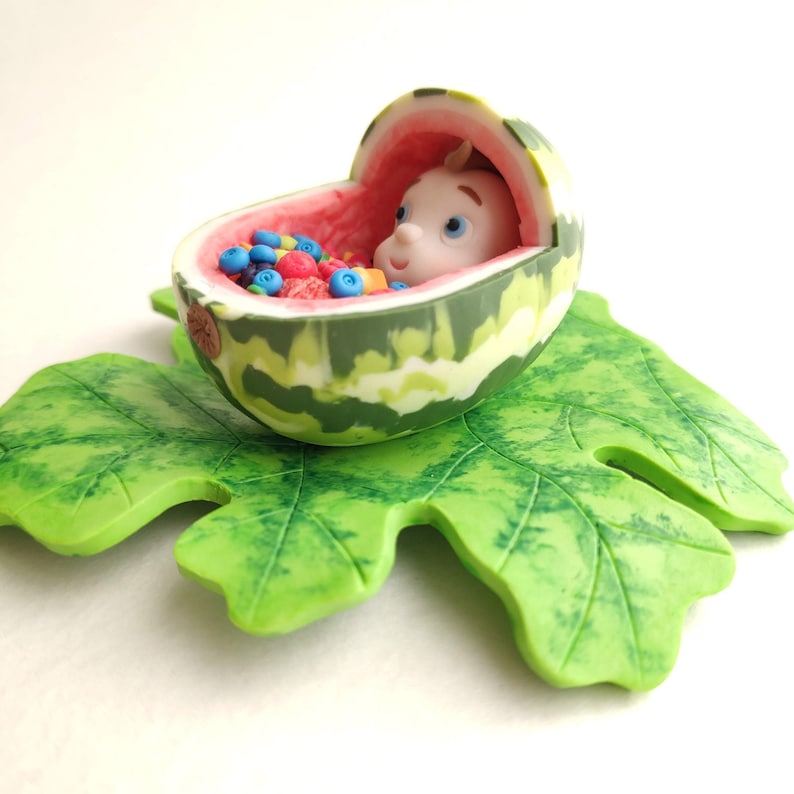 Gender Reveal Gift Miniature Watermelon Baby Carriage Etsy